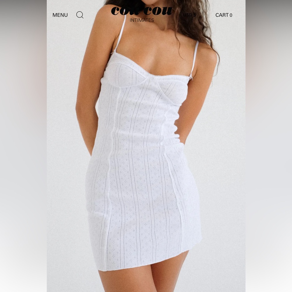 CouCou Balconette slip dress